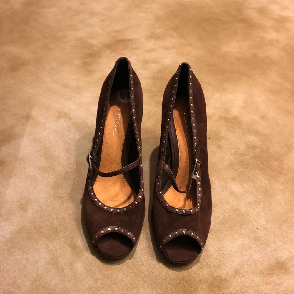 Aerosoles Brown Heels, Size 10